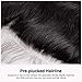 Sedittyhair Lace Frontal Hair Extension Body Wave Frontal Lace Frontal Closure Bleached Knots With Baby Hair,13x4 Free Part Ear to Ear Frontal,9A Grade Virgin Hair - 8 inches