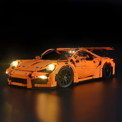 Briksmax Technic Porsche 911 Gt3 Rs Led Lighting Kit Compatible With Lego 42056 Building Blocks Model Not Include The Lego Set