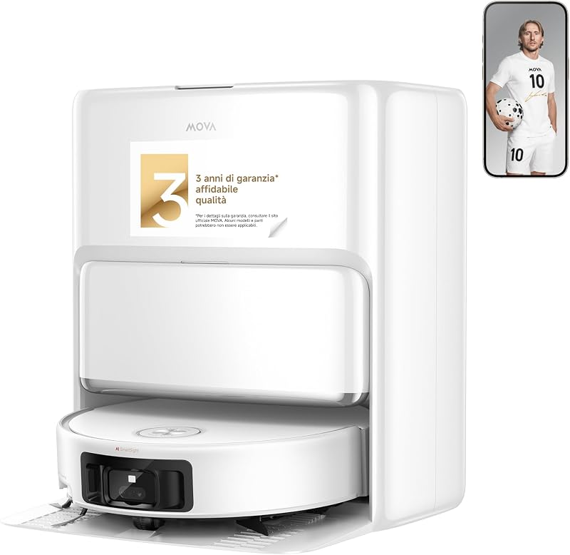 Z60 Ultra Roller Sa Robot Aspirapolvere, Bianco