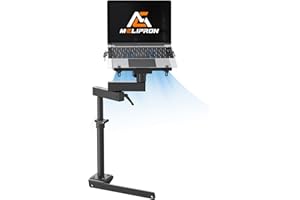 MELIPRON Truck Laptop Mount Fit for 2012-2023 Ram 1500-5500, No-Drilling Vehicle Laptop Holder for in-Truck Mobile Work