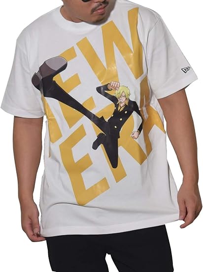 Amazon ニューエラ New Era Tシャツ 半袖 One Piece ワンピース サンジ コラボ ホワイト 白 M ジャージトップ 通販