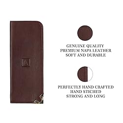 Adamis Genuine Leather Spectacles Soft Pouch for