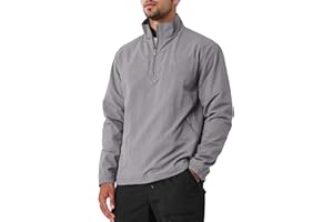 MorwenVeo Men's Casual Quarter Zip Pullover Lightweight Golf Track Jacket Stylish Windbreaker For Outdoors & Travel