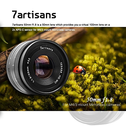 7Artisans 50 mm F1.8 manuel APS-C objectif fixe pour Fuji X Mount appareil photo sans miroir comme Fuji X-A1 X-a10 X-A2 X-a3 X-at X-M1 X-m2 X-T1 X-T10 X-t2 X-t20 X-Pro1 X-pro2 X-E1 X-E2 X-E2s - Image 2
