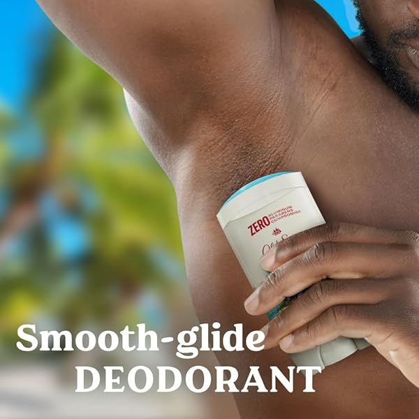 OLD SPICE ALUMINUM FREE DEODORANT FOR MEN, 24/7 LASTING FRESHNESS & LONG LASTING SCENT, 24/7 SWEAT & ODOR PROTECTION, FIJI WITH PALM TREE + COCONUT SCENT, 3.0 OZ