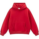 Spring&Gege Boys and Girls Oversized Fleece Pullover Hoodies Kids Soft Hooded Sweatshirts(5-14 Years)