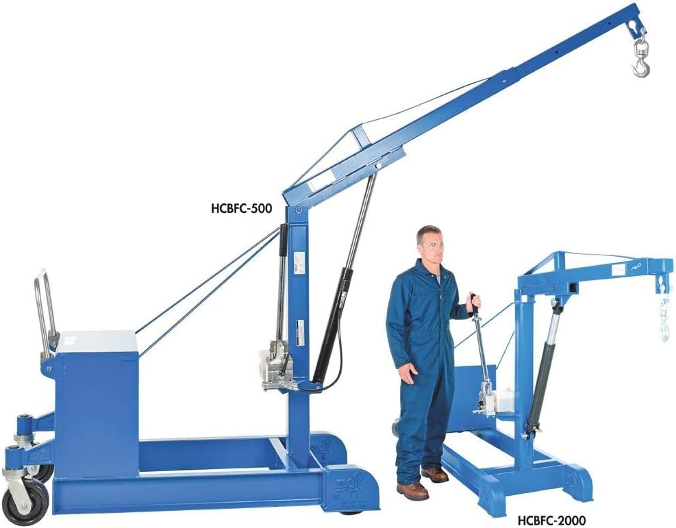 IHS CBFC-500 Steel Counter Balanced Floor Crane, 500 lbs Capacity