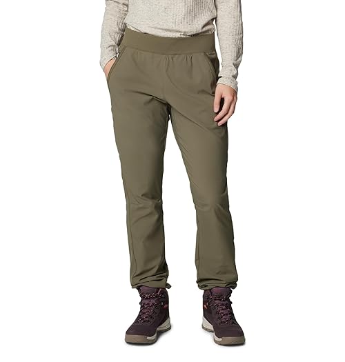 Columbia Women's Leslie Falls Pull-On Pant, Stone Green, Medium