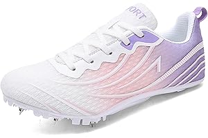 ZHENSI Women's Track Spikes Shoes Racing Running Sneakers for Sprint Jumping Track and Field Athletic