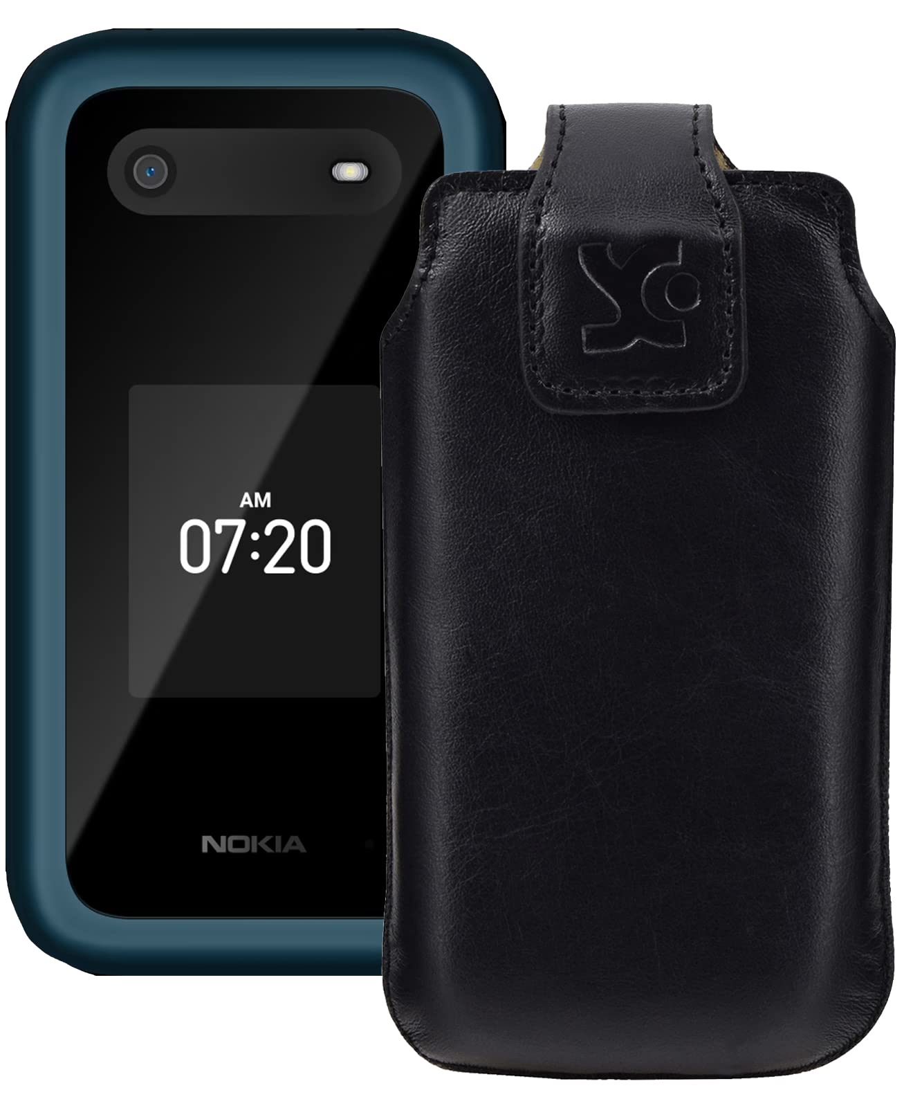 Original case compatible with Nokia 2780 flip case leather case mobile phone case leather case protective case in black