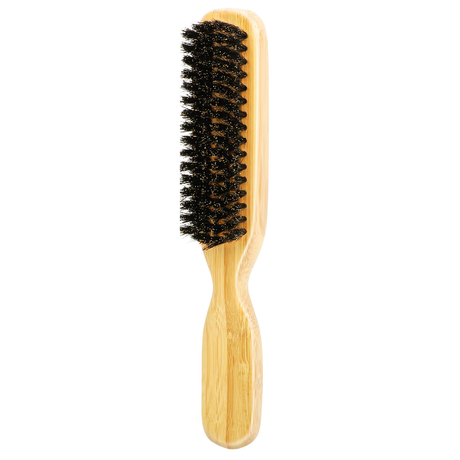 Slick Back Hair Brush - Smoothing Frizz&Flyaways, Boar Bristle brush for Laying Down Hair Edges and for a Glossy Finish on All Hair Types by Combetter