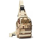 Viriber Tactical Backpack, Waterproof Military Cross-body Molle Sling Shoulder Backpack Chest Bag for Outdoor Every Day Carry CP02
