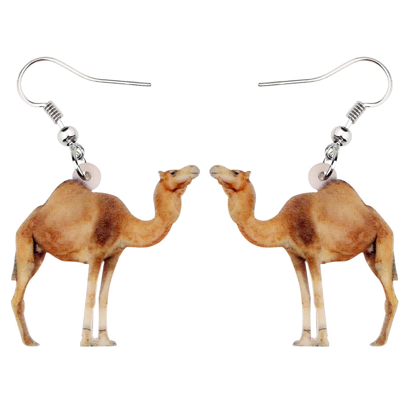DUOWEI Acrylic Desert Camel Earrings Cute Llama Dangle Drop Jewelry for Women Charms Gifts, Acrylic, No Gemstone
