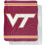 Virginia Tech Blanket, 50"x60" Primary Logo Stripes