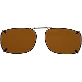 Eyekepper Large Clip On Sunglasses With Spring Draw Bar Polarized