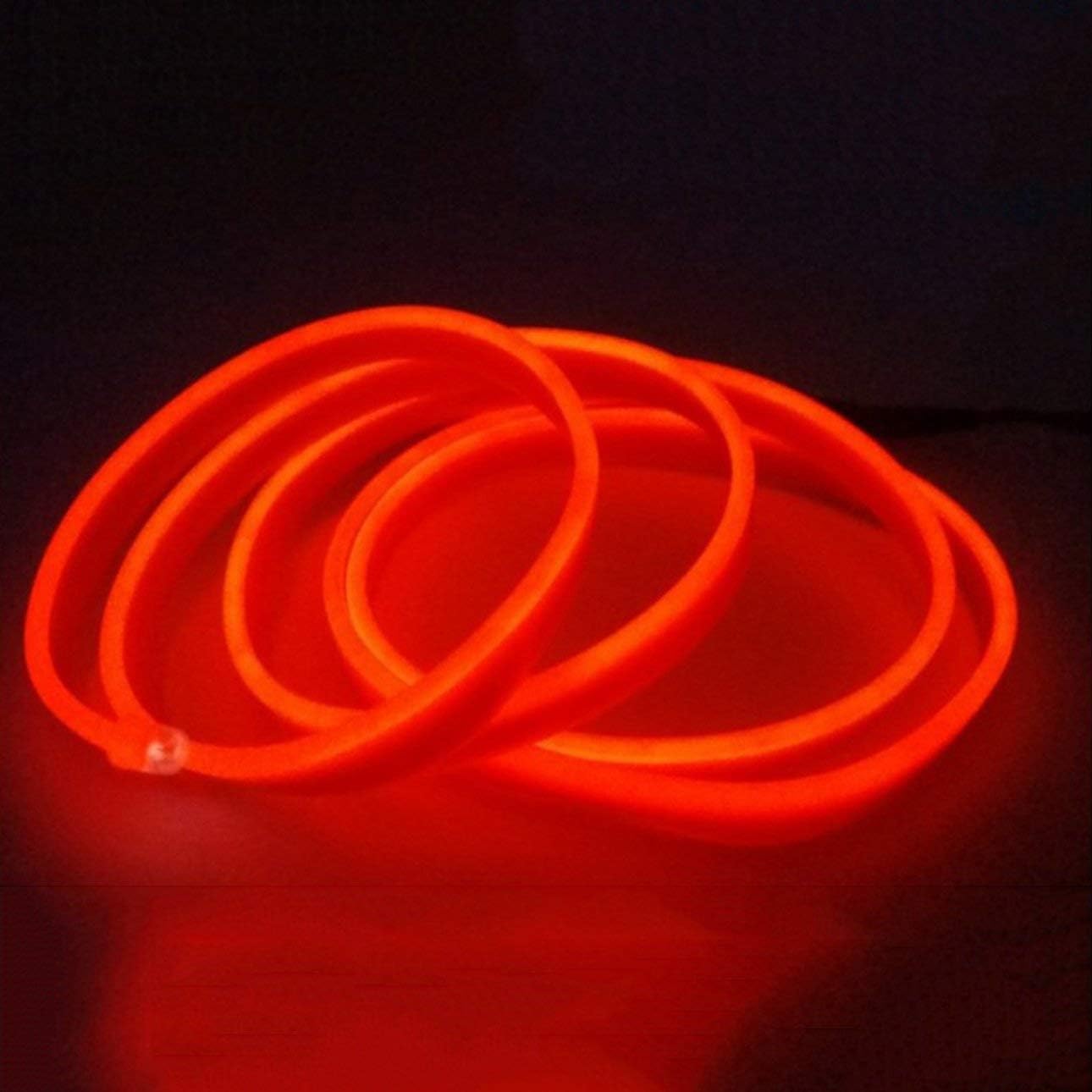 Deniseonuk 3M Car Interior Light Strip 12V LED Cold Lights Flexible Neon El Wire Auto Lights Strip Line Interior Decoration Strips Lamp