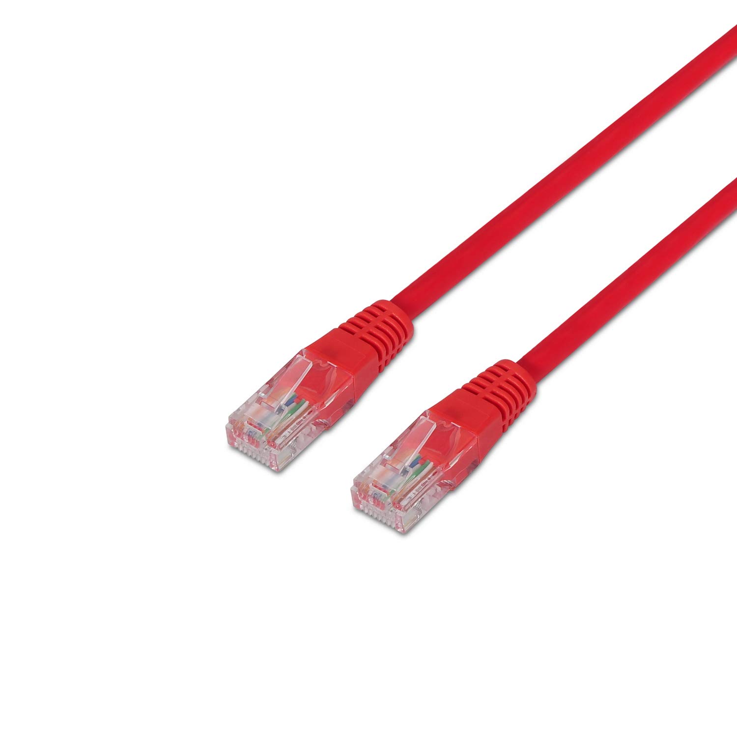 AISENS A135 – 0240 – LATIGUILLO RJ45 Network Cable (3 m, 10/100/1000 Mbit/s, Switch/Router/Modem/Patch panel/Access Point/patch fields) Red