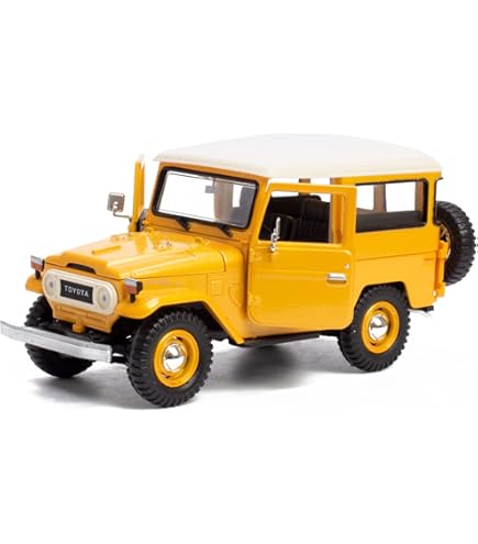 Amazon.com: FJ40 Land Cruiser Red with White Top (Rusted Version