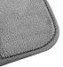 Bath Mat 3 Piece, Non Slip Ultra Absorbent,Silver Grey Bathroom Rugs