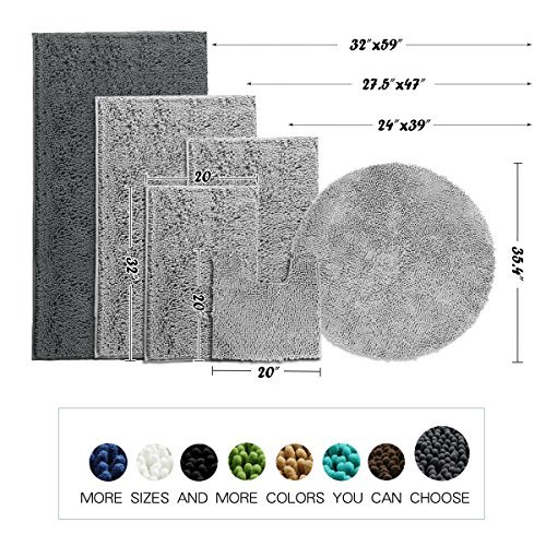 MAYSHINE Absorbent Microfiber Chenille Dog Door mat Runner for Front