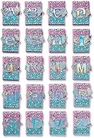 Justice For Girls Winged Unicorn Initial Journal Diary (H)