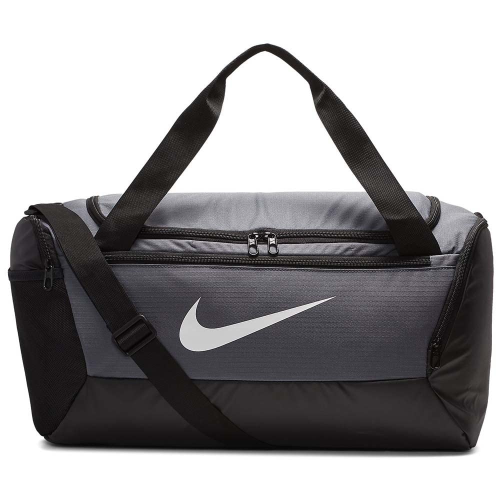 Nike Unisex's Brasilia - 9.0 Duffel Bag (Small), Flint Grey/Black/White, One size