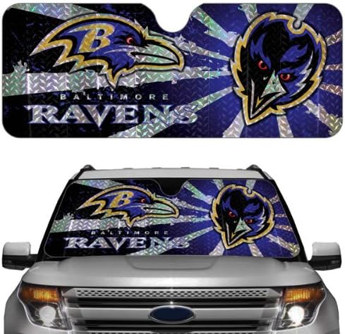NFL Auto Sun Shade NFL Team: Baltimore Ravens