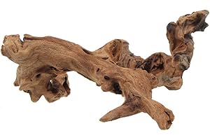 emours Aquarium Decor Wood Fish Tank Decoration Driftwood Size and Shape Varies,Large(9-12 inch Length)