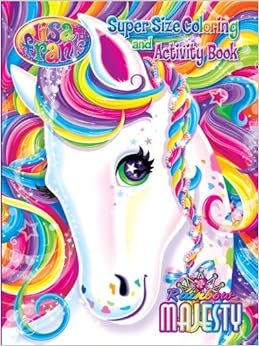 Lisa Frank Super Size Coloring and Activity Book-Rainbow 