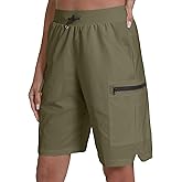 Rrosseyz Women's Hiking Cargo Shorts with Pockets Quick Dry Athletic Gym for Women Exercise Lounge