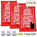 JJ CARE Fire Blanket – 3 Packs with Hooks – Emergency Fire Blanket for Home & Kitchen, High Heat Resistant Fire Suppression Blankets for Home Safety, Kitchen, and Camping