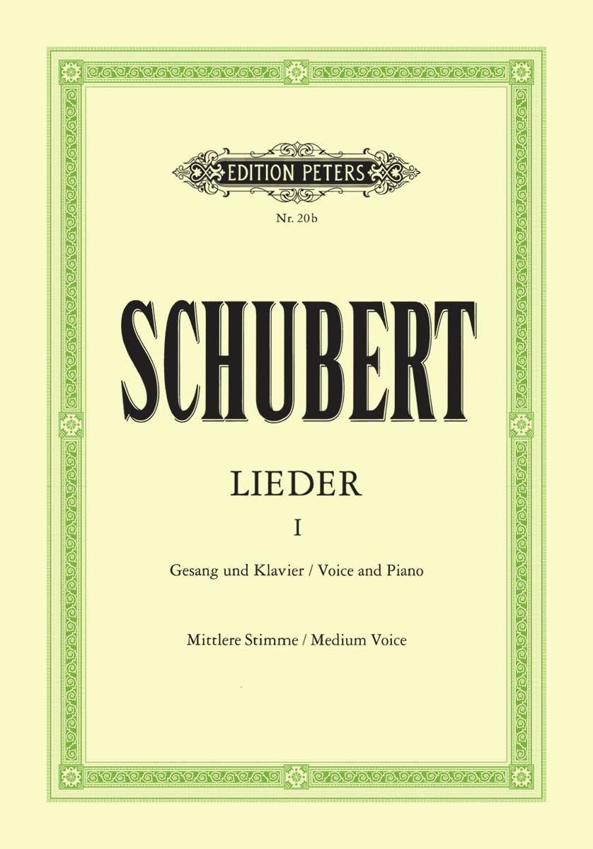Franz Schubert: Songs, Vol. 1 (Medium Voice and Piano) (EP20B)