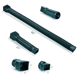 plusgutter Green1-Pack Rain Gutter Downspout