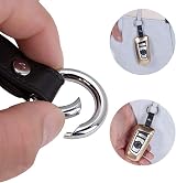 ZoZoMaiy 30x 28mm Silver Zinc Alloy Spring Snap Clip Hooks Backpack Craft view 5