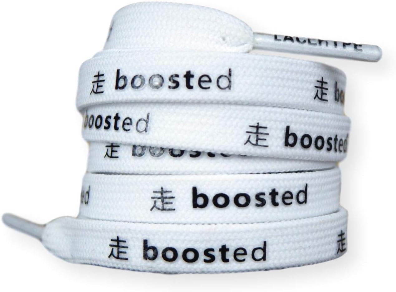 NMD Shoelaces "Boosted Up" (White)