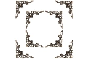 48 Solid Pure Copper Box Corner Protectors, Retro Table Edge Cover Corner Protectors, Cabinet Furniture Decoration Edge for D