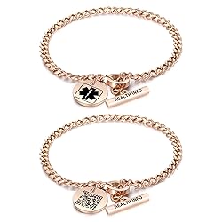 Theluckytag Upgraded QR Code Medical ID Bracelets