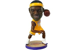 Ru.Master James Bobblehead Basketball Action Figure -5.3 in Hand-Painted Resin Lakers Collectible Doll - Perfect Sports Fan Gift - James in Iconic 23# Jersey