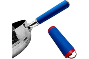 SAIKOOWA Silicone Pan Handle Sleeve,Cast Iron Handle Cover for Frying Pan,Spatulas,Skillet, Wok, Pot,Ladles and Skimmers etc,Durable and Easy to Install, Blue