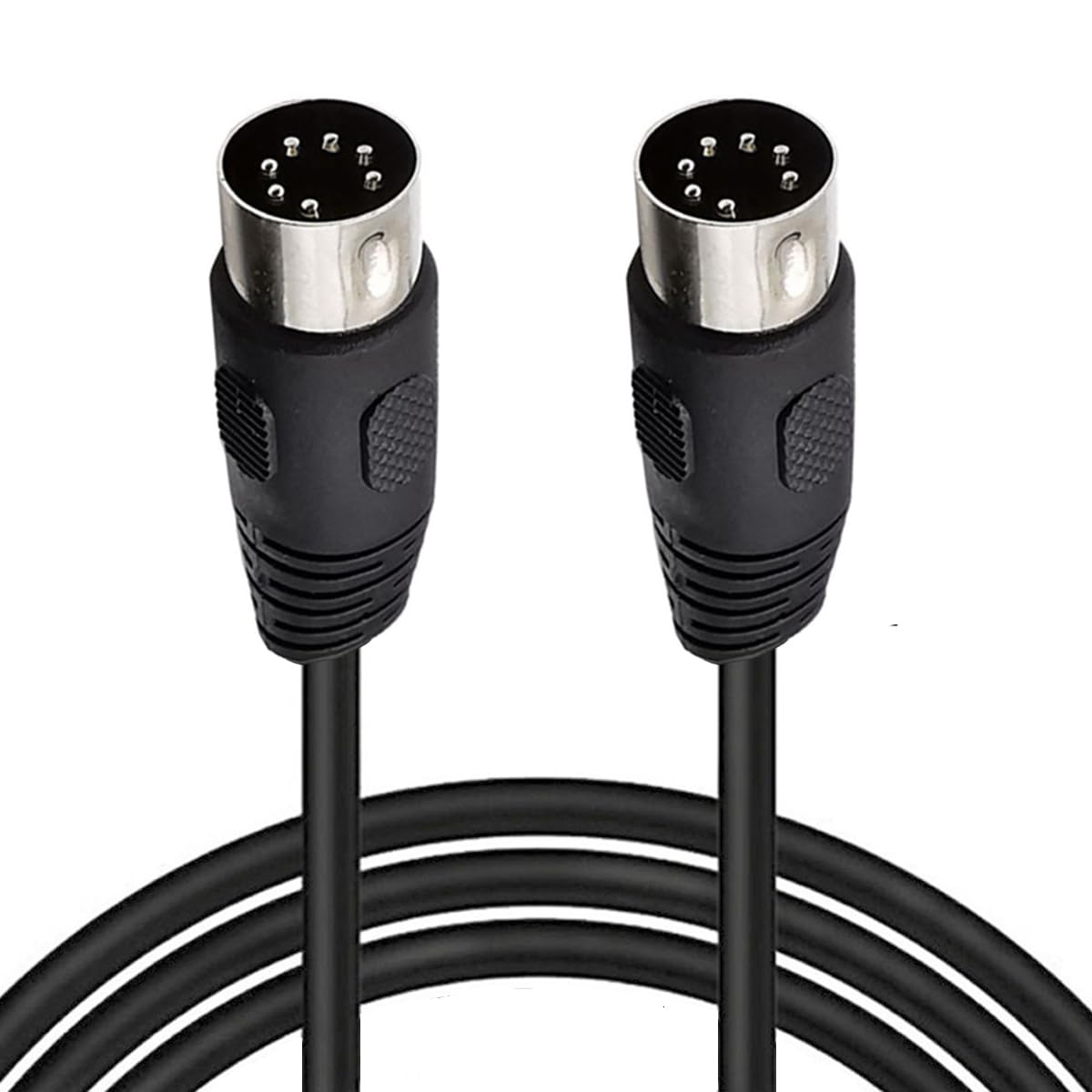 HTGuoji 7 Pin DIN Cable, Din 7 Pin Male to Male Professional Premium Controller Interface Audio Cable for Bang & Olufsen, Naim, Quad Stereo Systems (1.5 Meter)