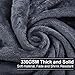 Soft Queen Size Blanket All Season Warm Fuzzy Microplush Lightweight Thermal Fleece Blankets for Couch Bed Sofa,90x90 Inches,Dark Gray
