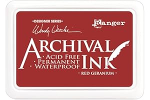 RANGER Archival Ink Pads Designer Series - Red Geranium