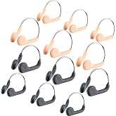 Fiada 12 Pcs Swimming Nose Plug Metal Swim Nose Clip for Training Beginner | Rubber and steel wire,adjustable metal frame,not slide off,meeting all your daily needs,friends