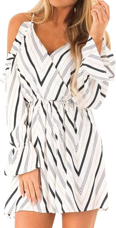 elastic waist mini dress