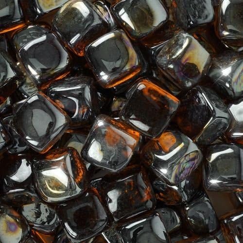 10 lbs. Fire Cube 5/8" Copper Reflective Fire Glass