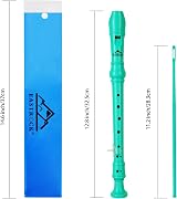 EastRock Soprano Recorder German Fingering Beginners ABS Green view 6