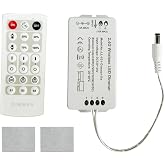 Litever LED Dimmer with Remote, DC12V/DC24V, Memory Function. Easy to Use. | 1 Remote Controls 1 or Multiple Dimmers Synchronously. For Litever Cabinet Light LL-008/LL-013/ LL-024/LL-025/LL-027/LL-030.