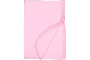RABBIT SKINS Cotton Crib Blanket for Baby Infant Toddler Boy & Girl - 40 x 30 inches (1110), Pink, One Size
