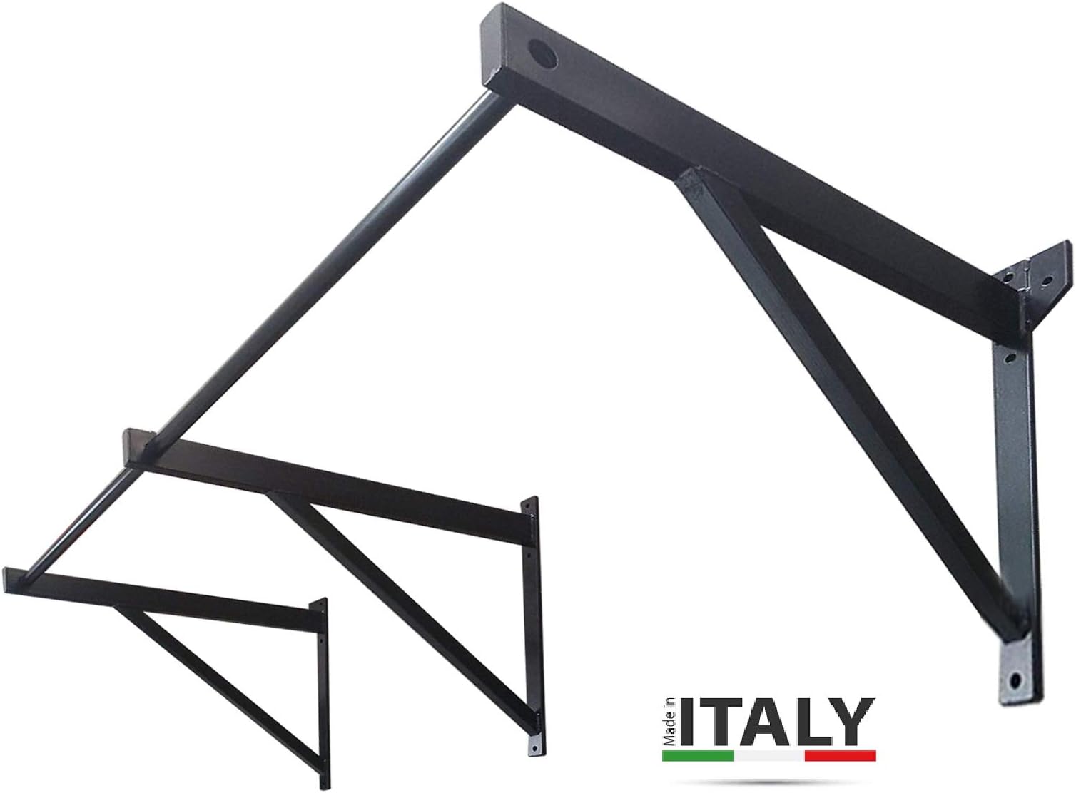 BodyStrongFitness Bar for Training-Double Position 200X50CM-MUSCLEUP & Pullup-BICIPITI-Made in Italy