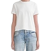 MetHera Women's 100% Cotton Crew Neck T-Shirt - Soft Relaxed Fit Box Cut Casual Tee